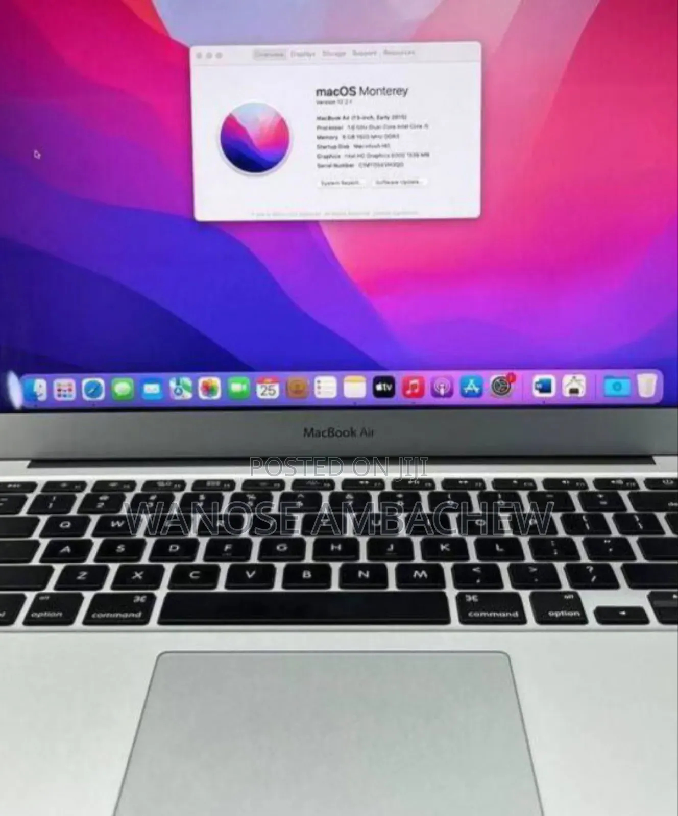 New Laptop Apple MacBook Air 2017 8GB Intel Core I7 SSD 256GB