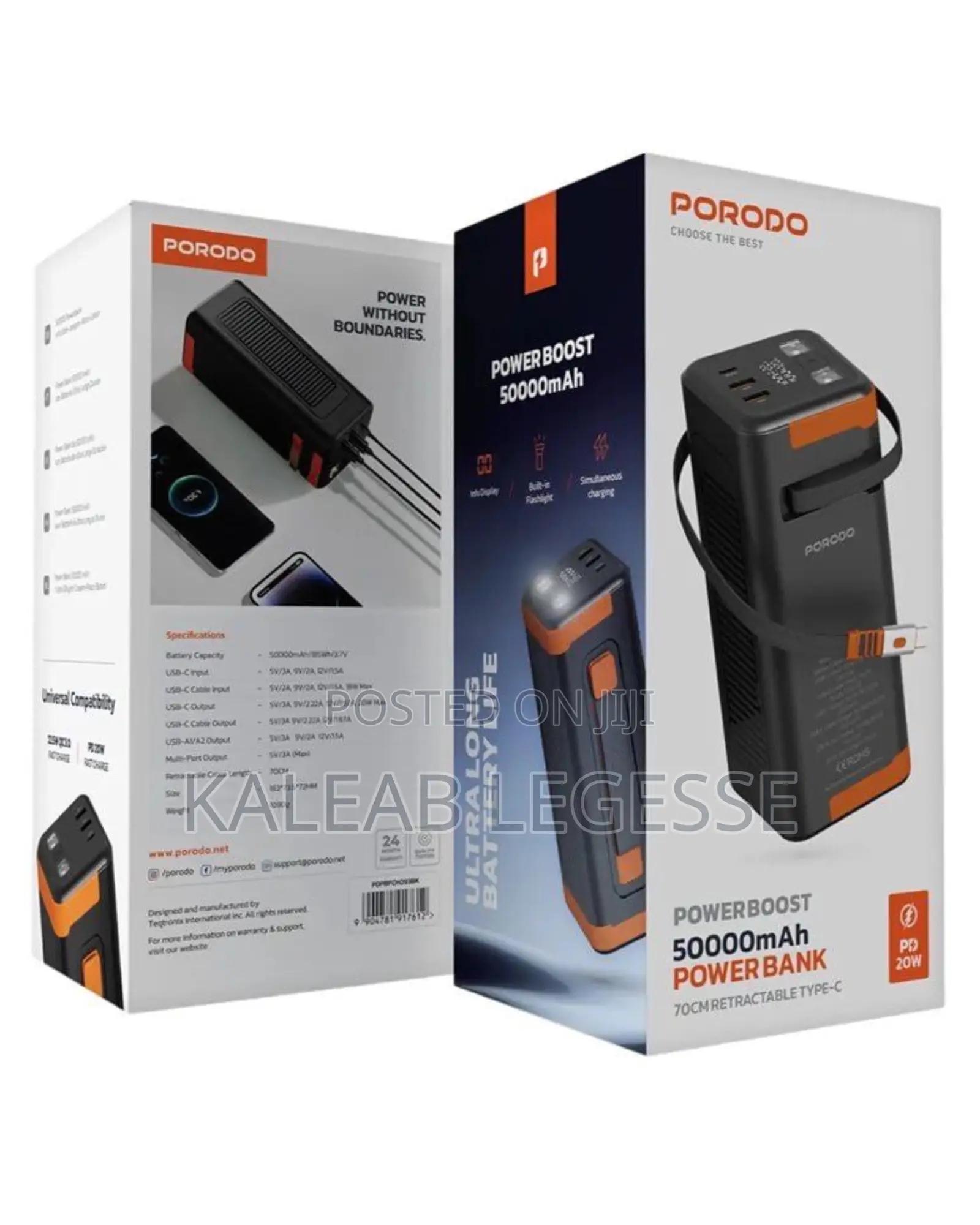 Porodo Power Boost 50000mah Power Bank