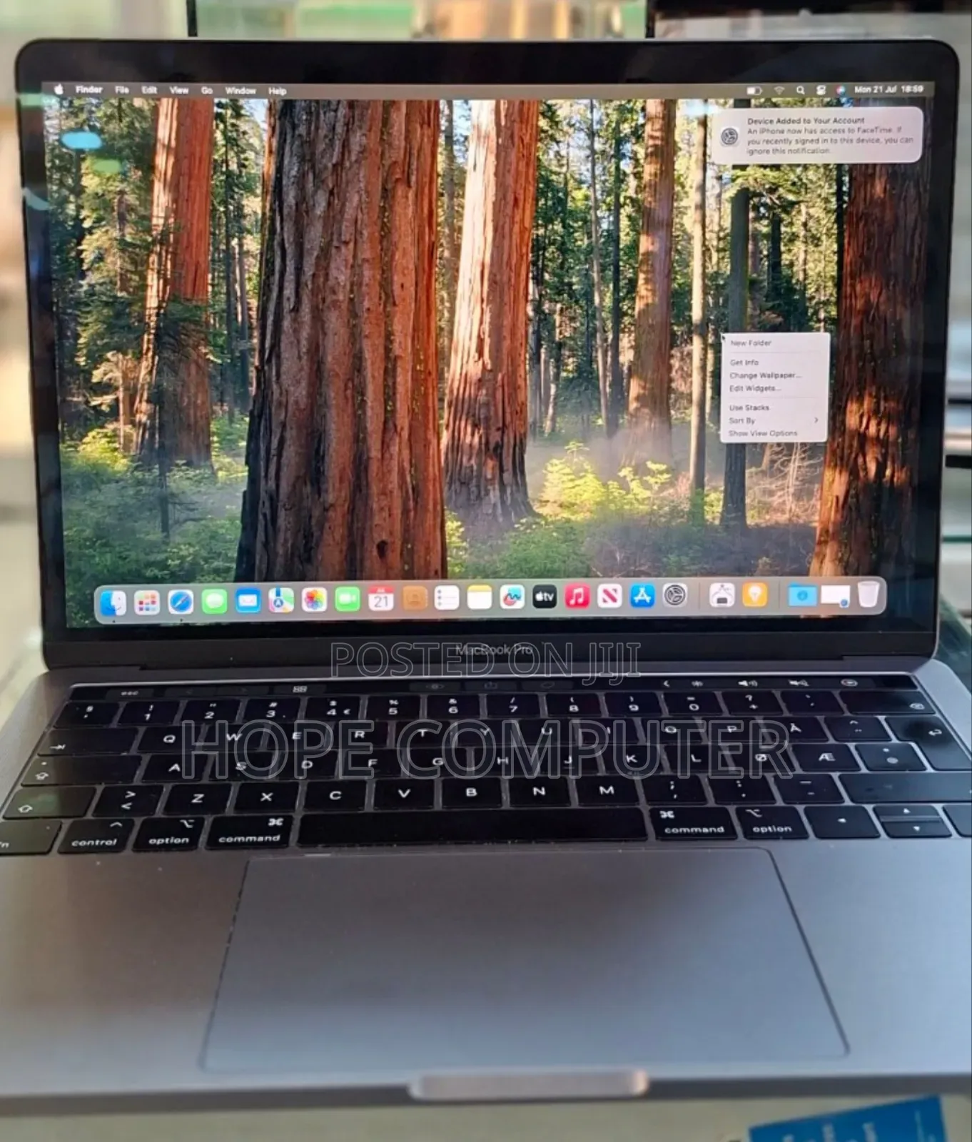 New Laptop Apple MacBook Pro 2019 8GB Intel Core I5 SSD 256GB