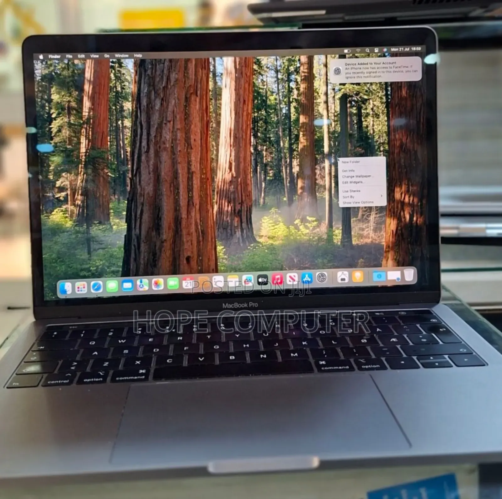New Laptop Apple MacBook Pro 2019 8GB Intel Core I5 SSD 256GB