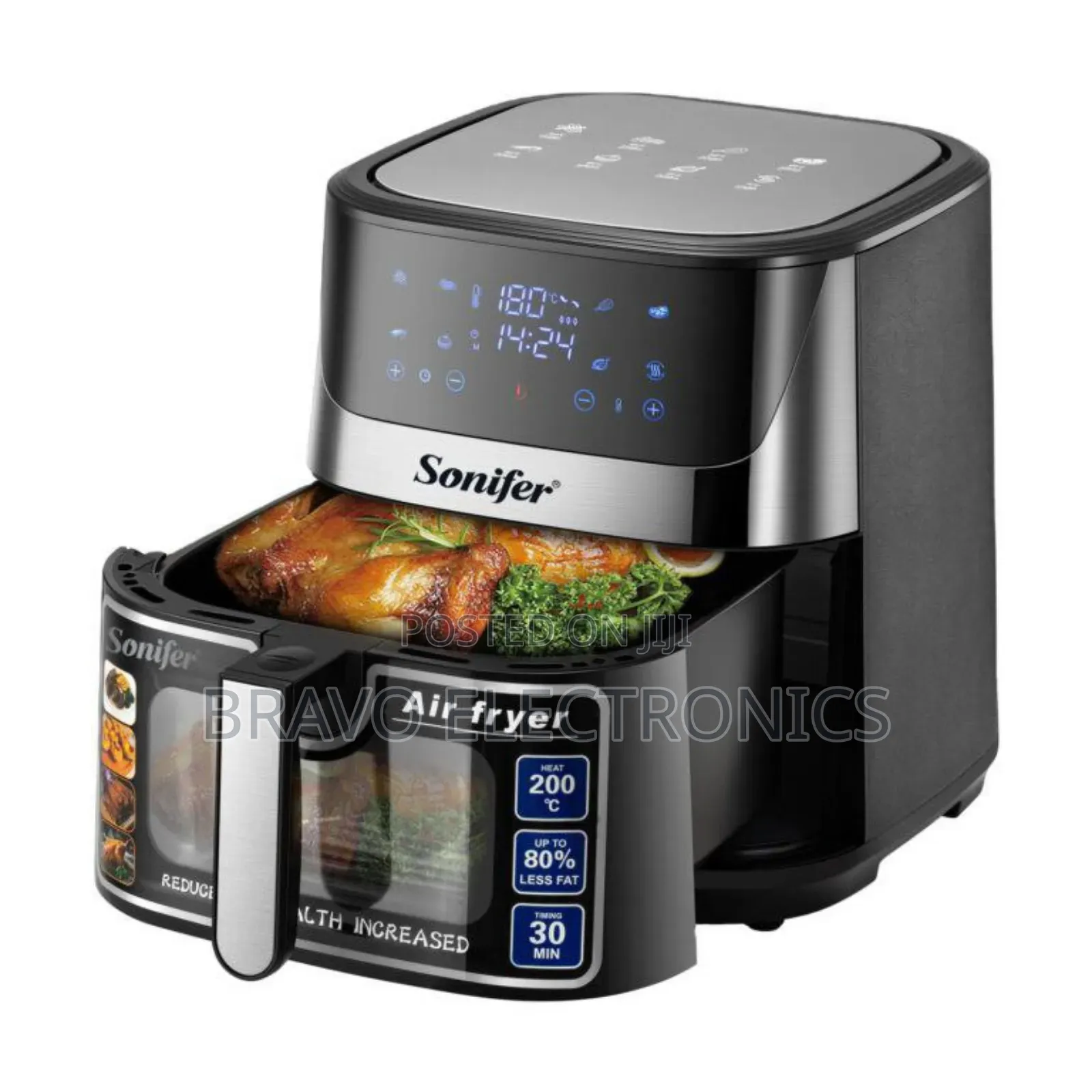 Zero Oil! | 8l Digital Air Fryer for Smart Cooking