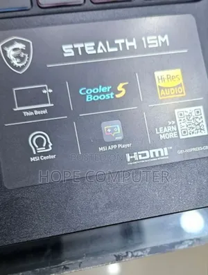 Photo - New Laptop MSI Stealth 16 AI Studio 16GB Intel Core I7 SSD 1T