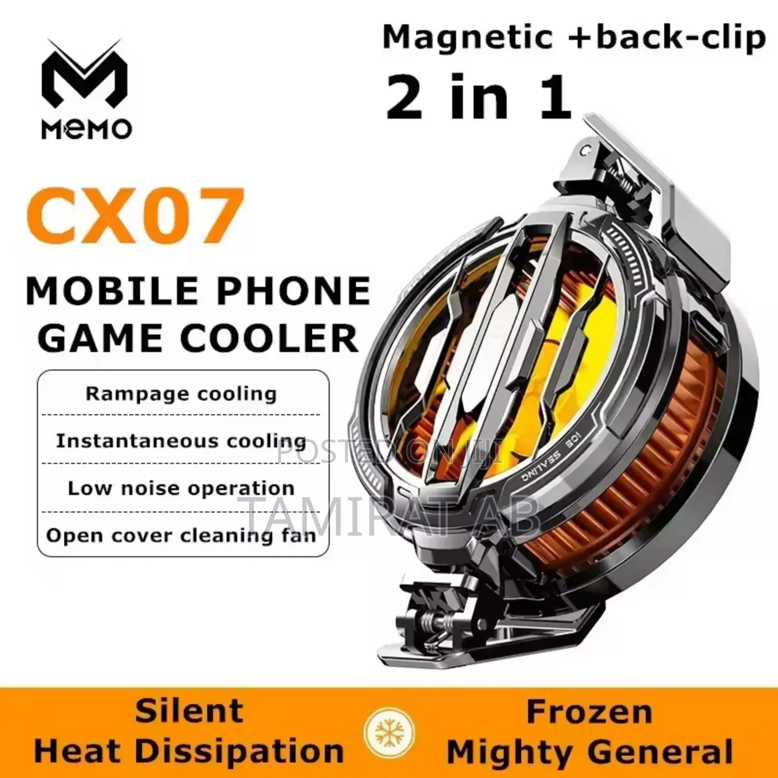 Memo Gaming Semiconductor Mobile Phone Cooling Fan Radiator