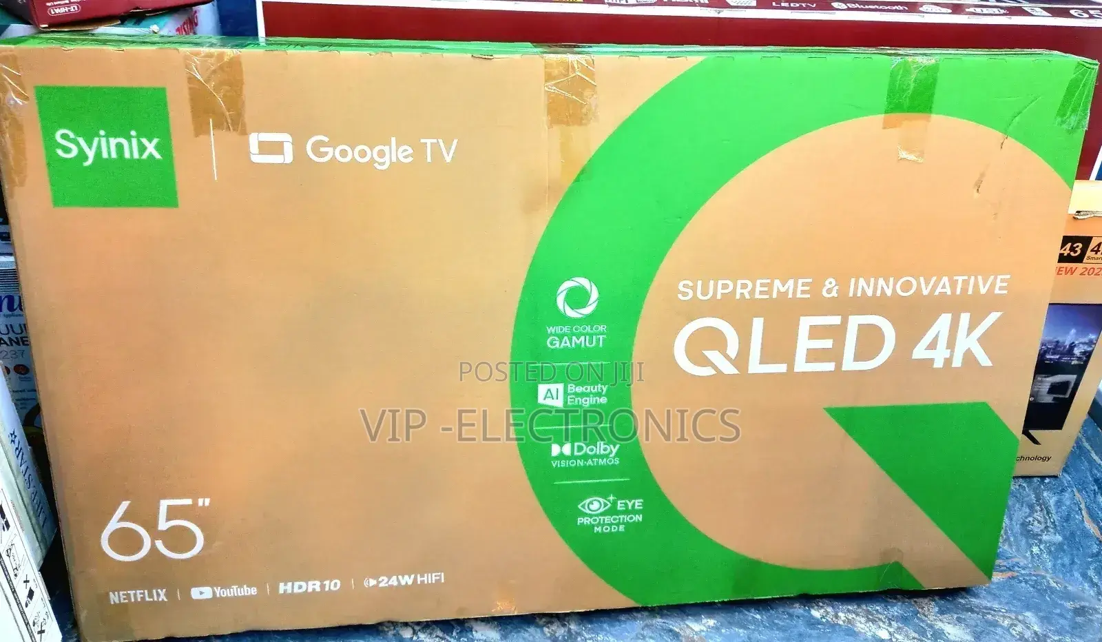 Syinix 65 Inch Tv Smart Qled Google Tv