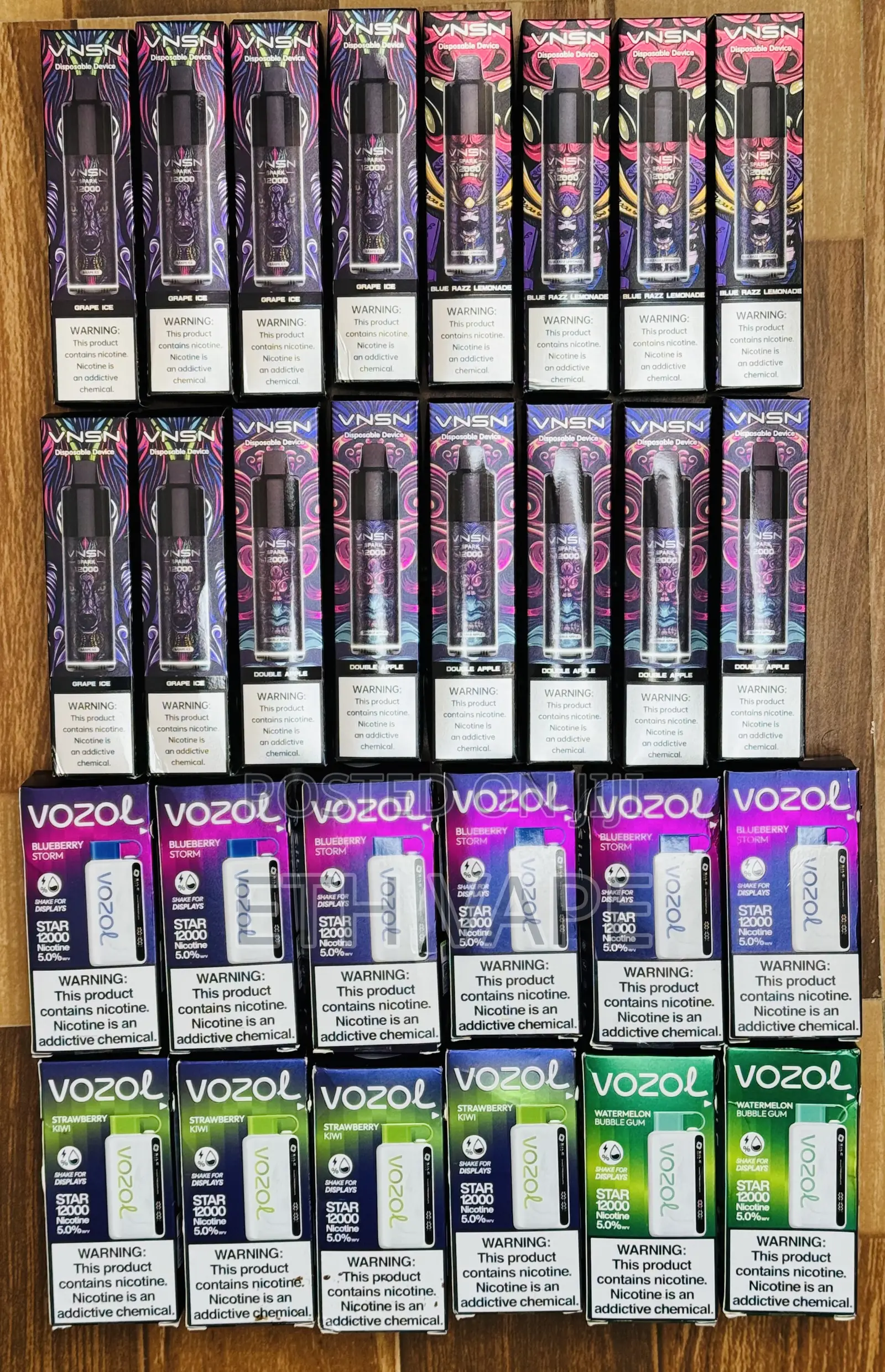 VNSN and Vozol Vape in Addis Ababa 