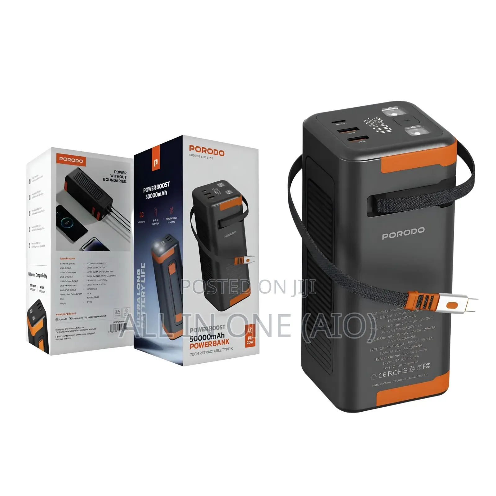 Porodo Power Boost 50000mah Power Bank