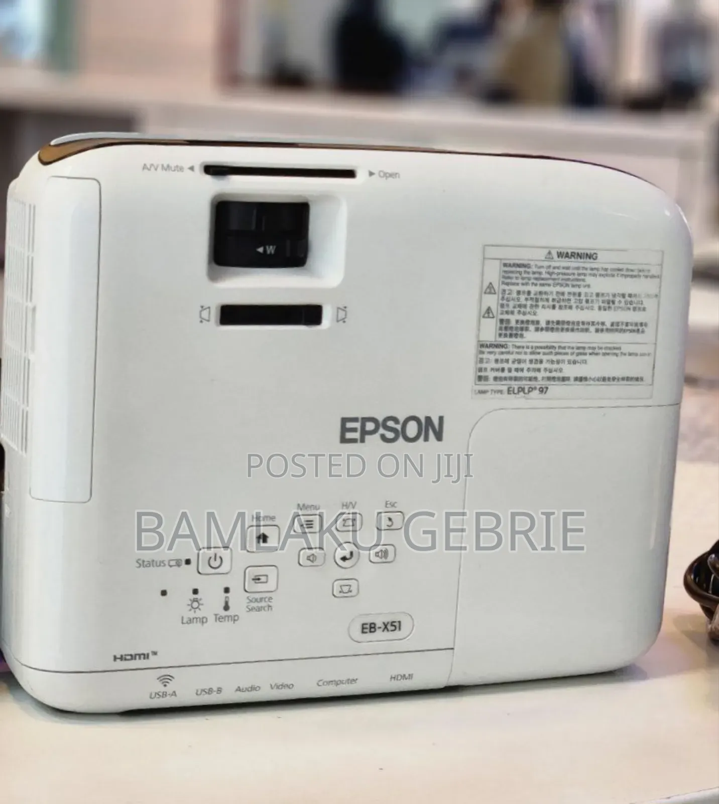 Epson Projector 
Model: Eb-X51
Has: Bag Remote