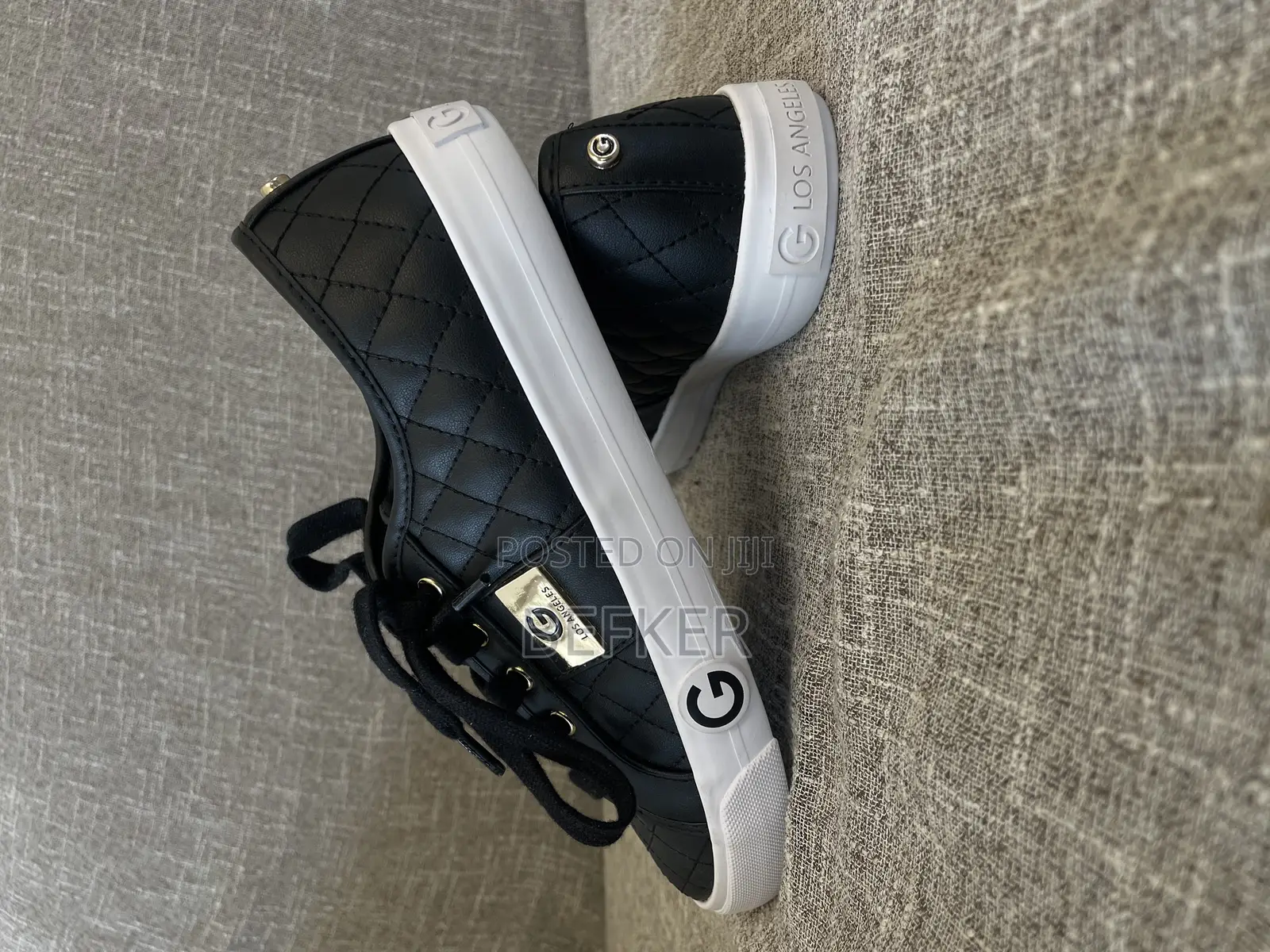 GBG Los Angeles Women's 'Black Gold Faux Leather Shoe