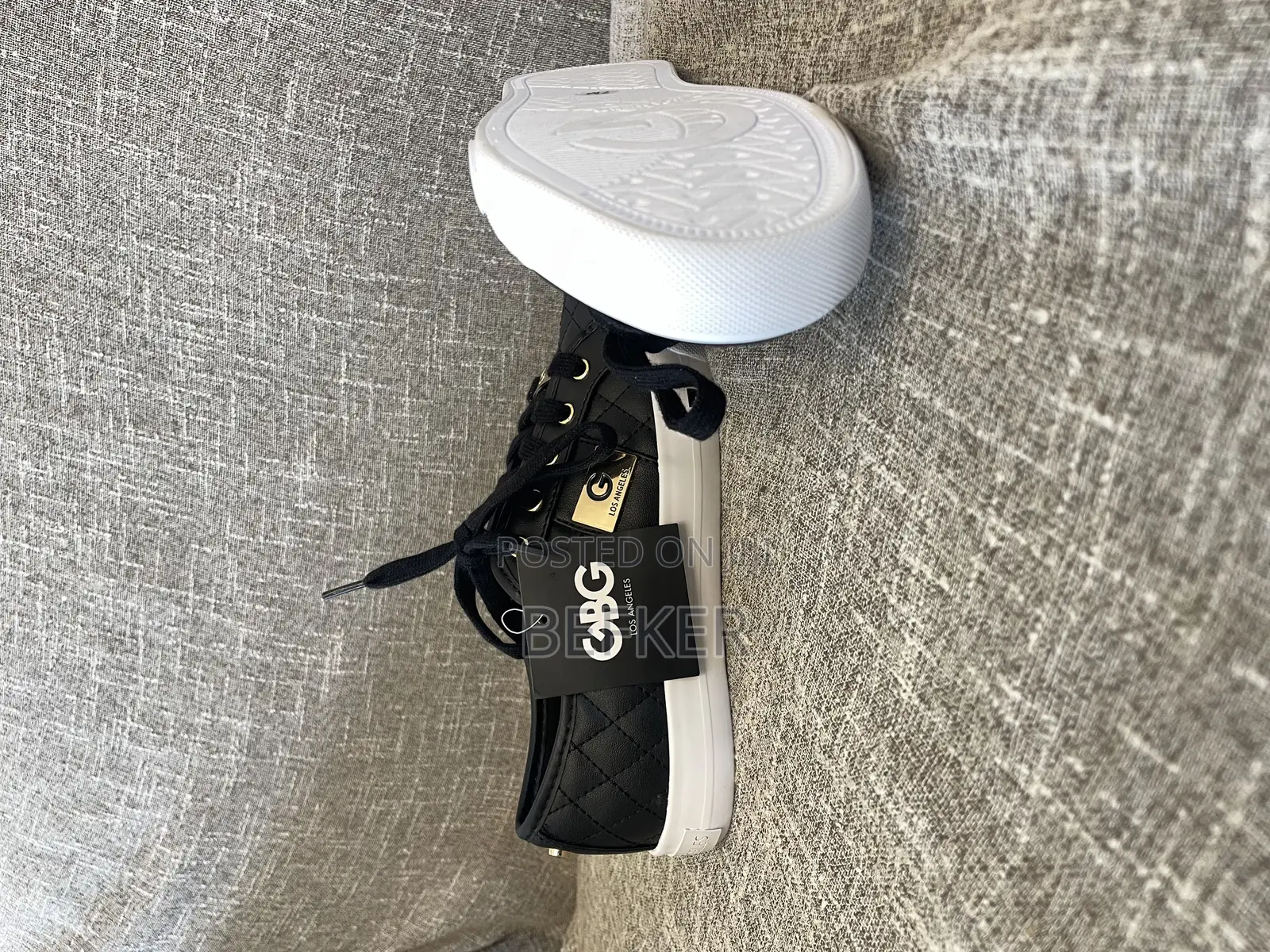 GBG Los Angeles Women's 'Black Gold Faux Leather Shoe