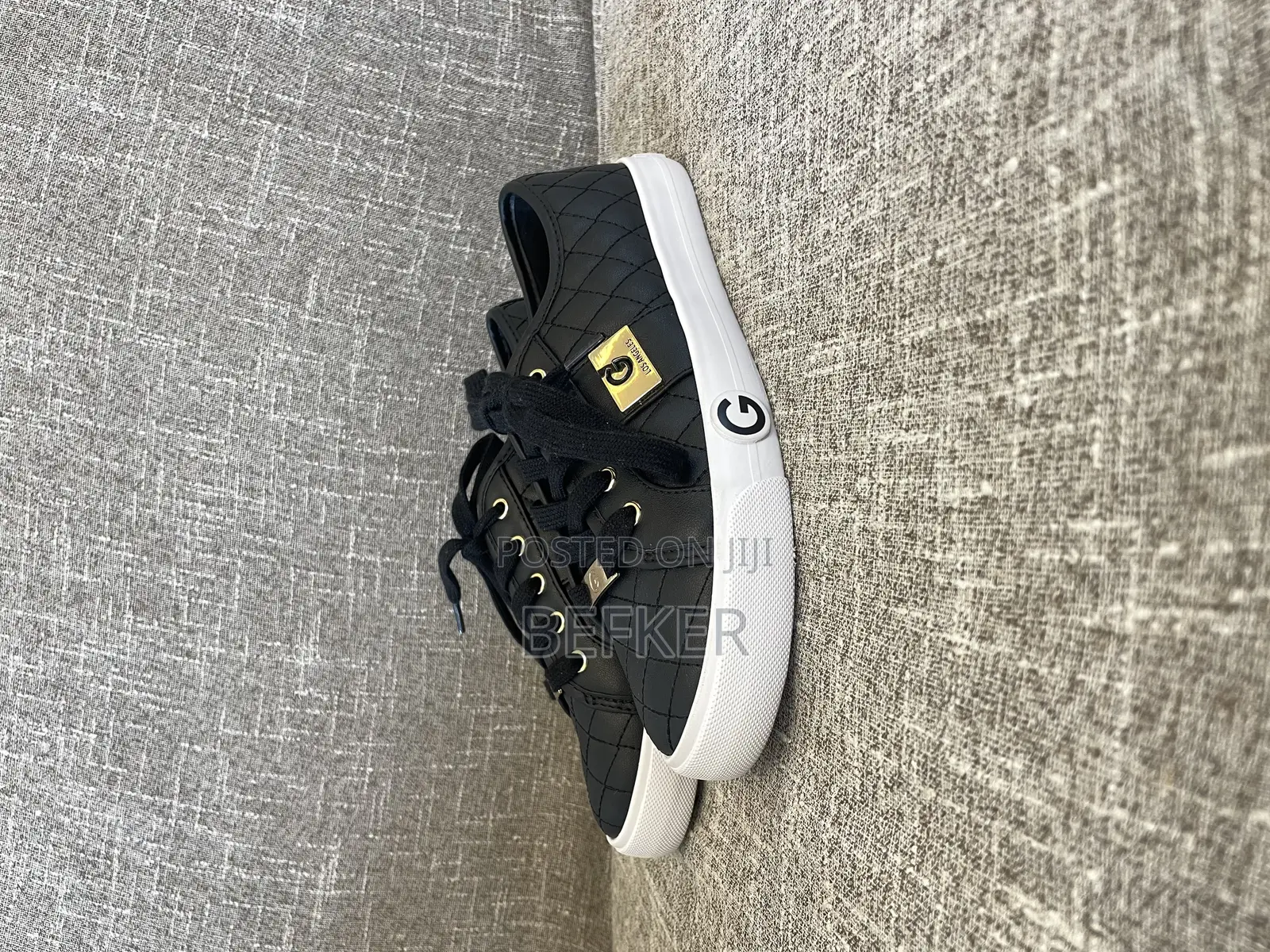 GBG Los Angeles Women's 'Black Gold Faux Leather Shoe