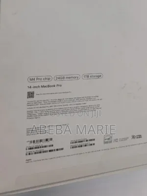 New Laptop Apple MacBook Pro 2024 M4 14-Inch 24GB Apple M4 Pro SSD 1T