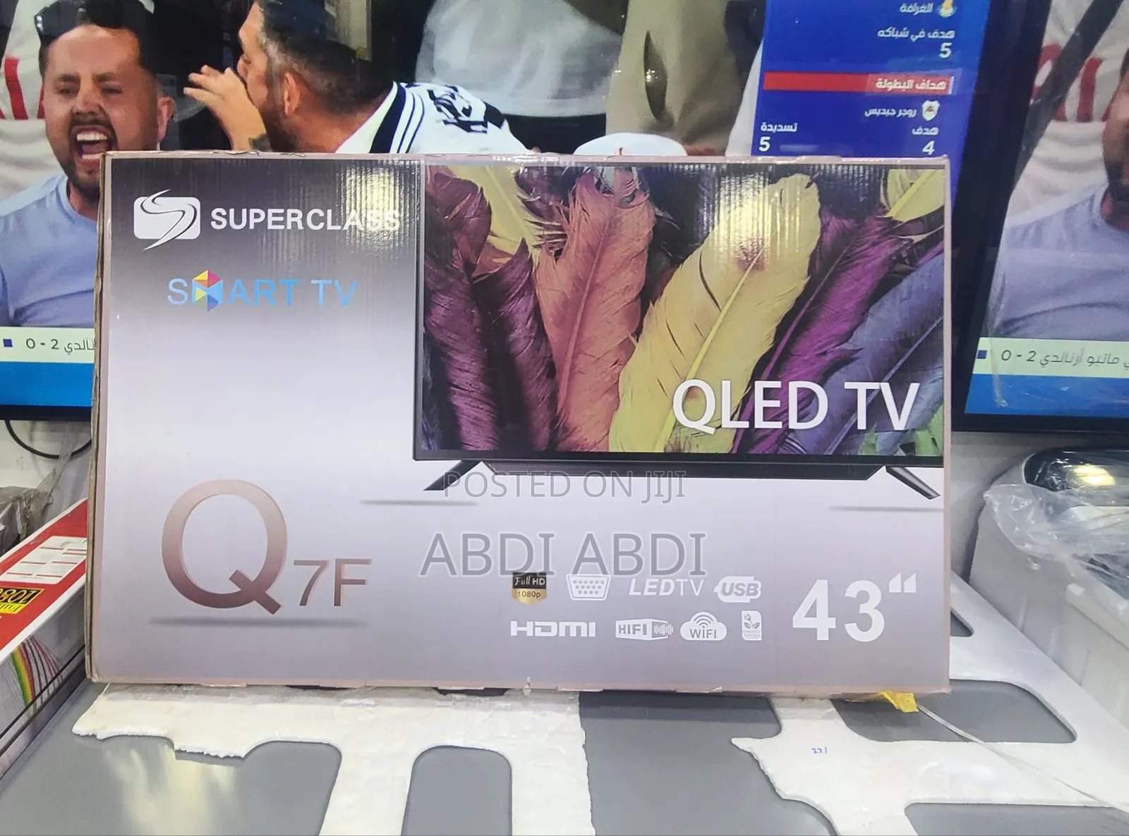 Super Class Tv 43 Inch Smart Doubel Glass