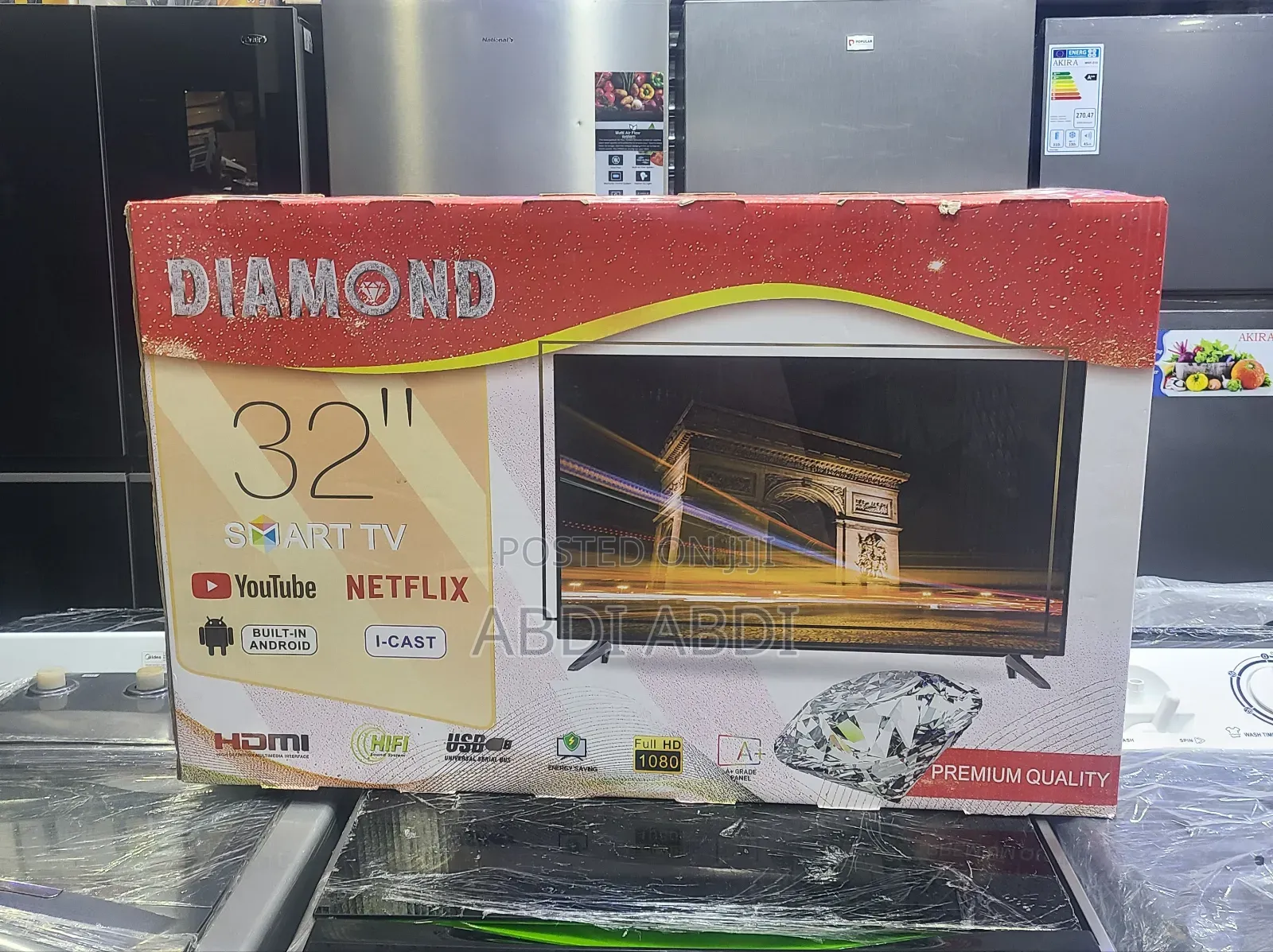 Daimond Tv 32 Smart Doubel Glass