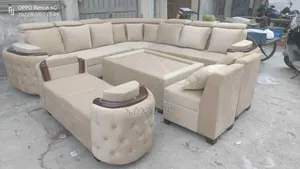 Nanital Style Sofa With Table Design