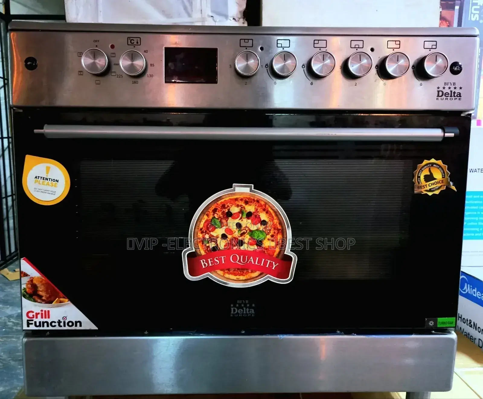 Delta 60cm by 90cm Freestanding Oven
