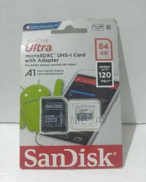 Sandisk 64gb Memory Fast and Comes With a Free Adapter!
