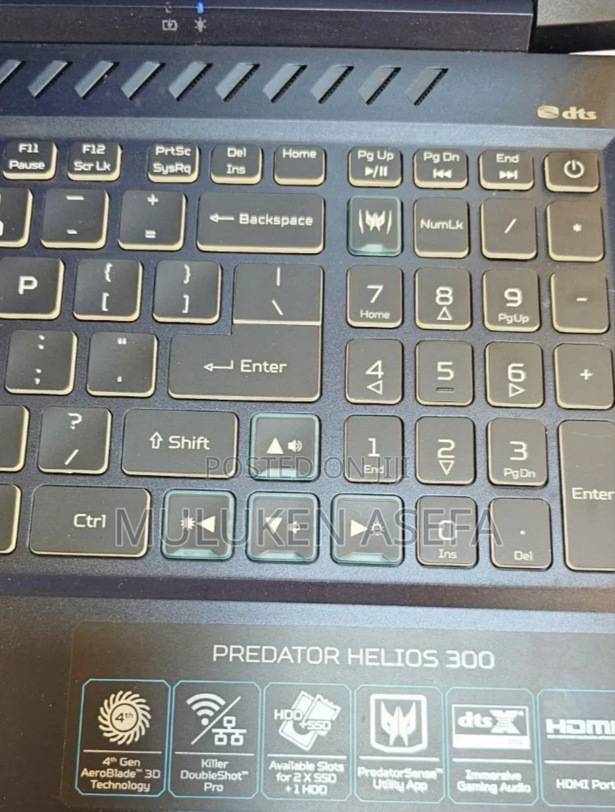 New Laptop Acer Predator Helios 300 16GB Intel Core I7 SSD 1T
