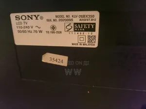 Screen Damaged Sony Bravia LCD Tv 26 Inch