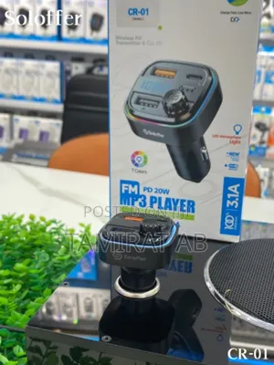 Soloffer Cr-01 Pd 20w Car Charger, Fm Transmitter, Bt Player
