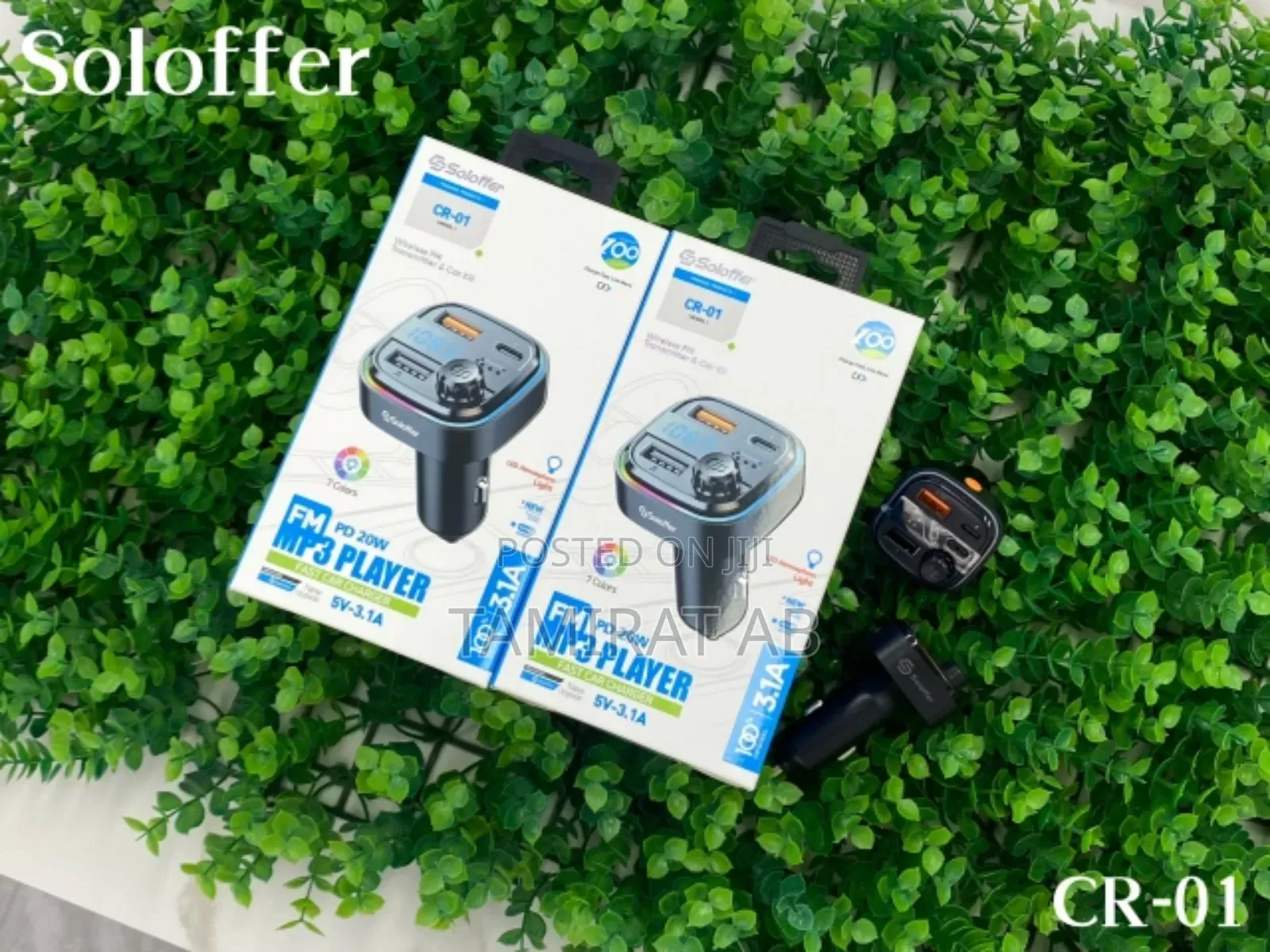 Soloffer Cr-01 Pd 20w Car Charger, Fm Transmitter, Bt Player