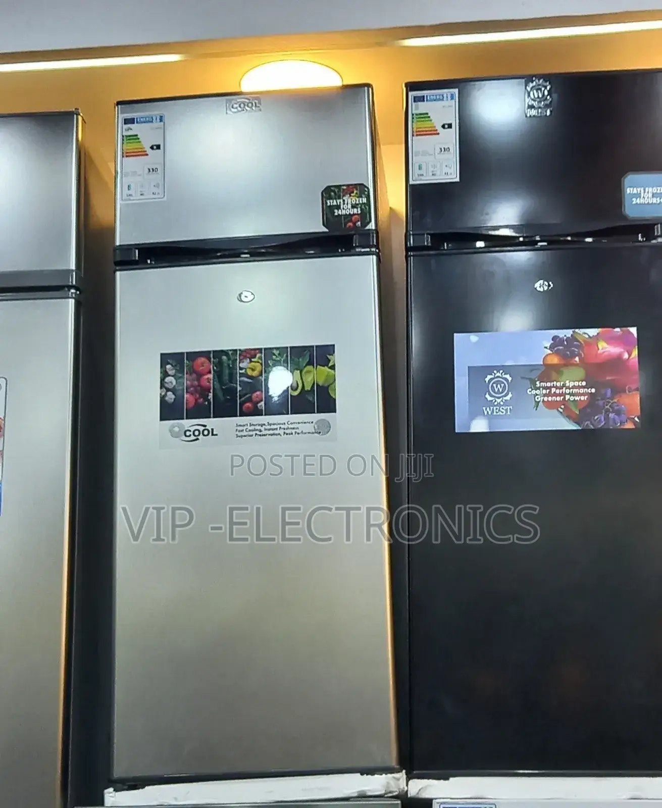 Cool Refrigerator 350 Fridge Silver