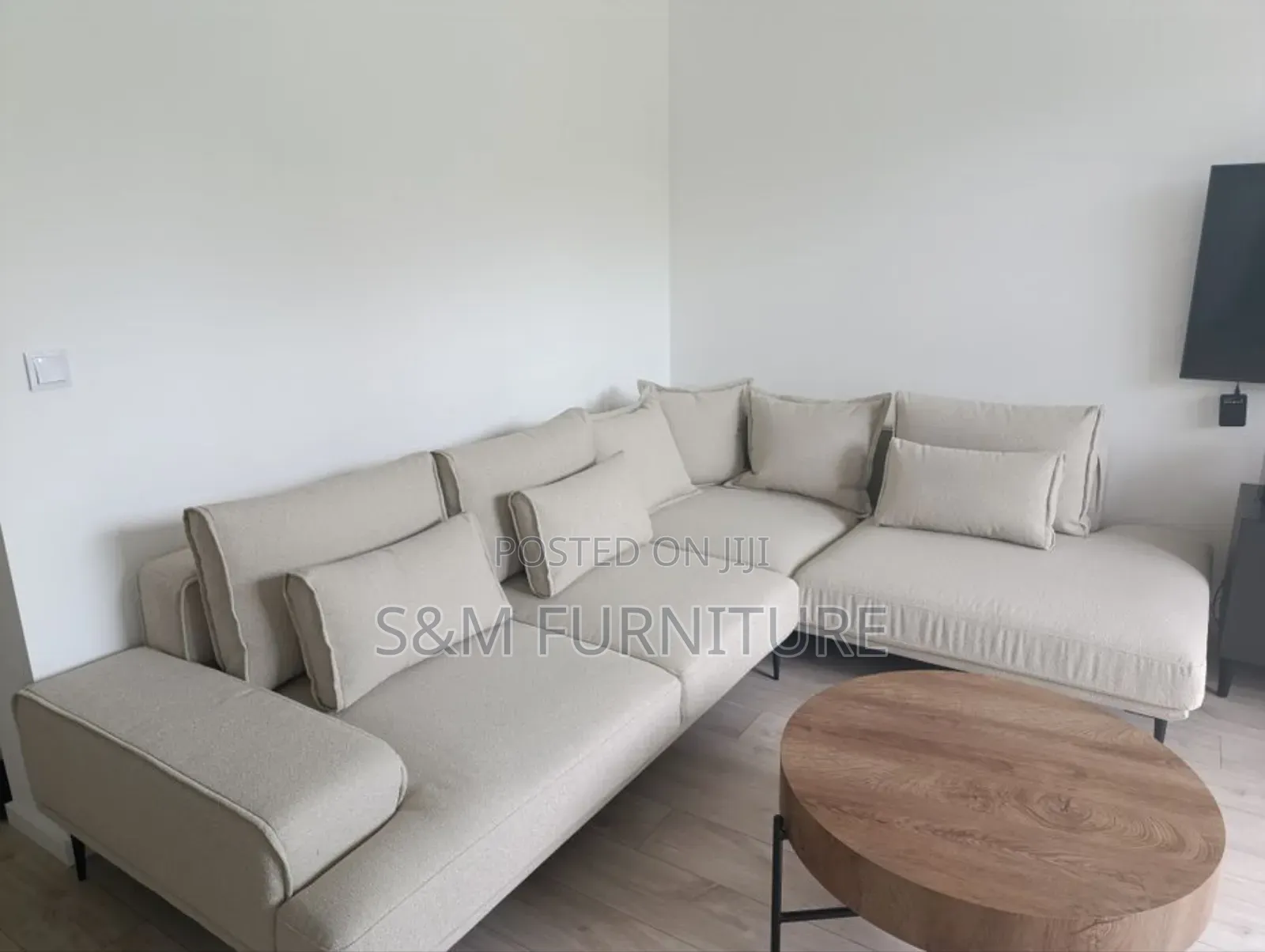 Affable L Shape Sofa Set With Unbelievable Price.