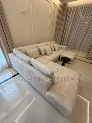 Photo - Obliging L Shape Sofa Set With Top Quality.