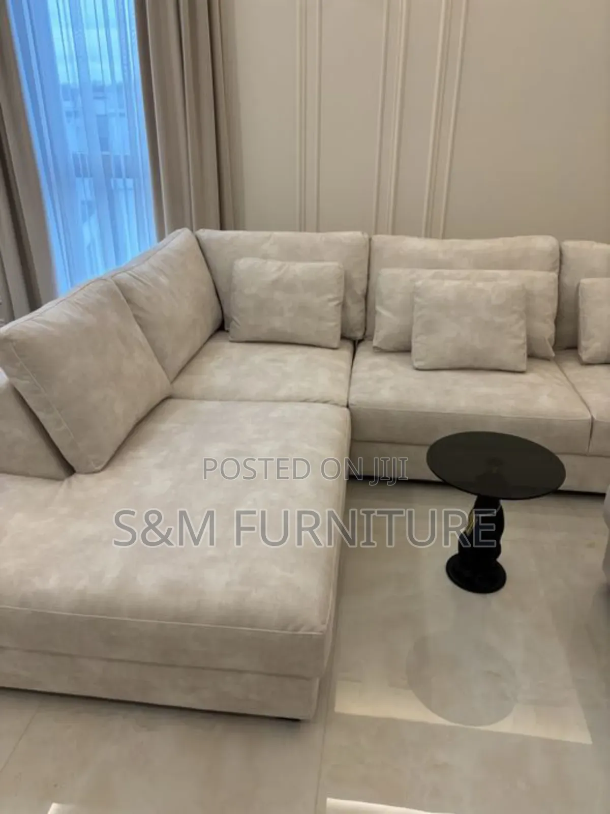 Obliging L Shape Sofa Set With Top Quality.
