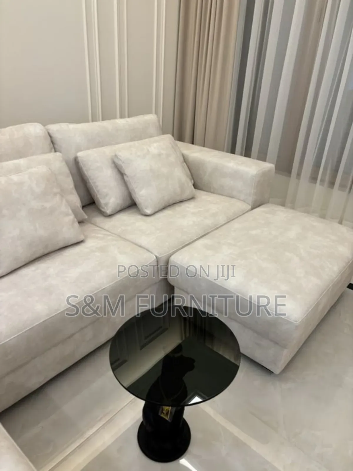 Obliging L Shape Sofa Set With Top Quality.