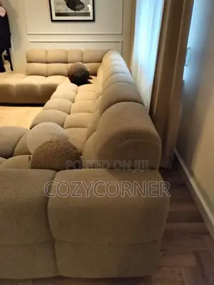 Couthy L Shape Sofa Set With Premium Comfort.ሶፋ