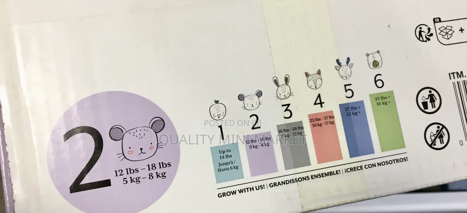 Kirkland Diaper Number 2 And 3 For Babies | 70 Piece