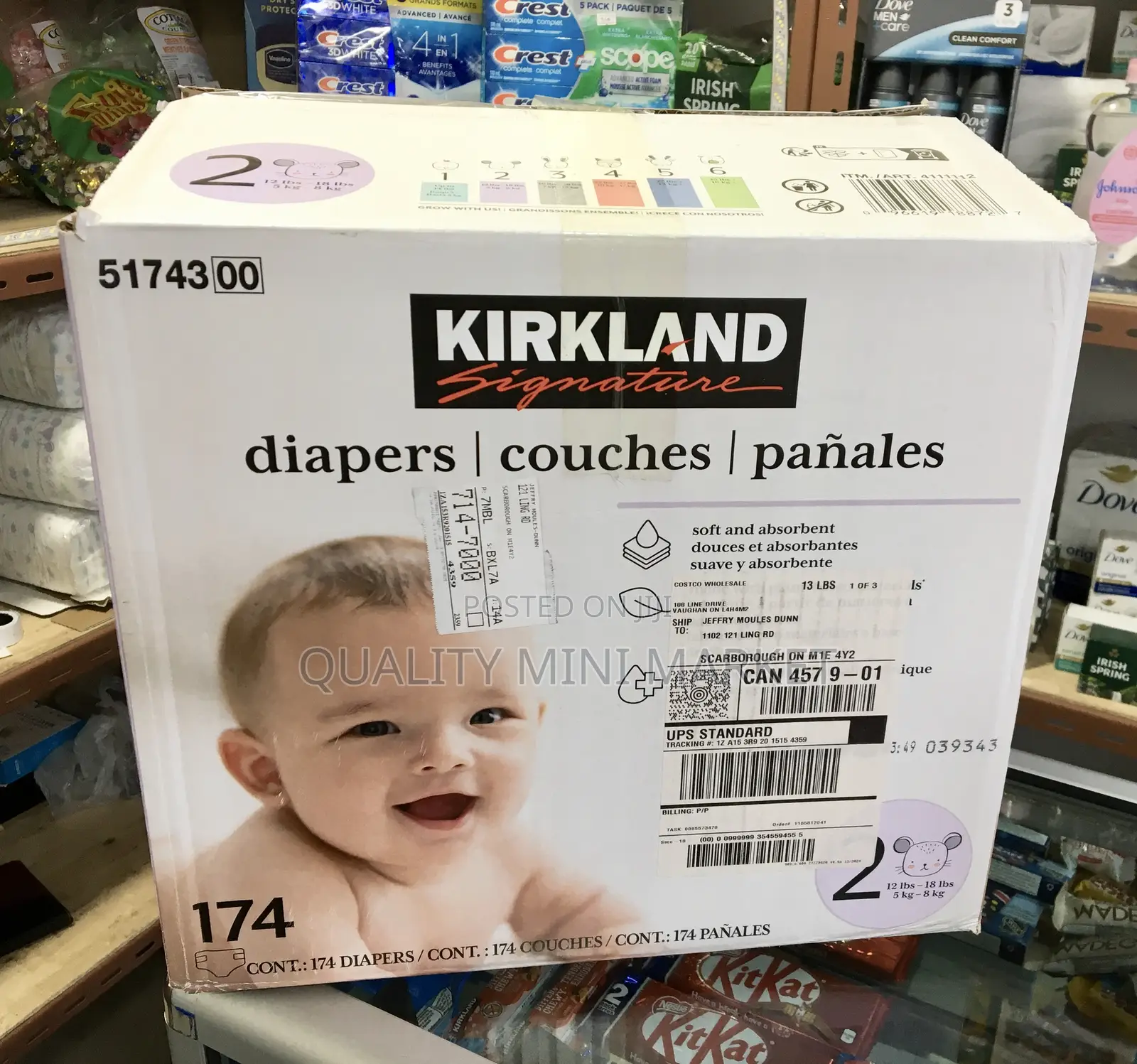 Kirkland Diaper Number 2 And 3 For Babies | 70 Piece