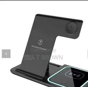 Photo - 30w Led Fast Wireless Charger Stand 3 In1 Foldable Charging