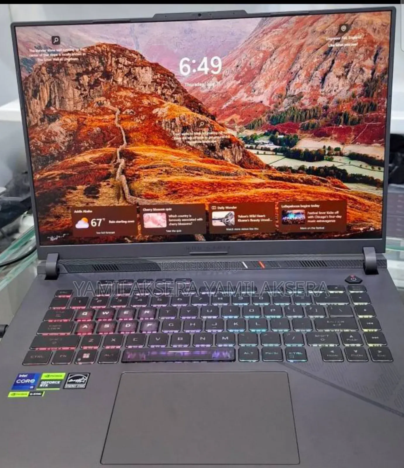New Laptop Asus ROG Strix G17 32GB Intel Core I9 SSD 1T