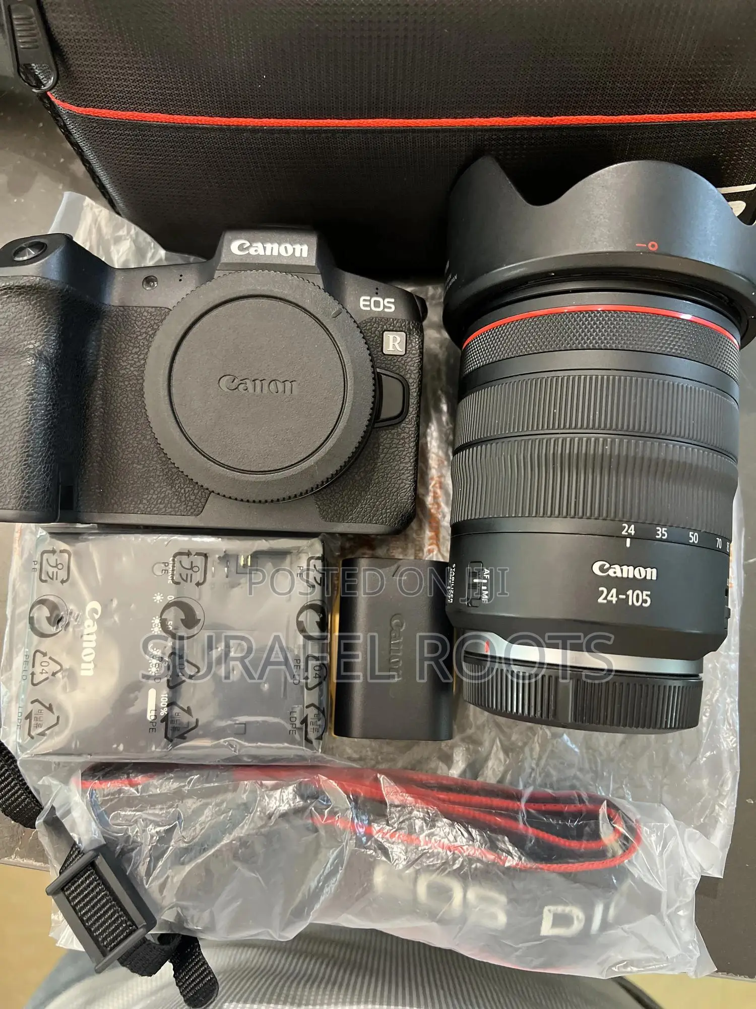 Canon Camera With Red 24-105mm Lens R