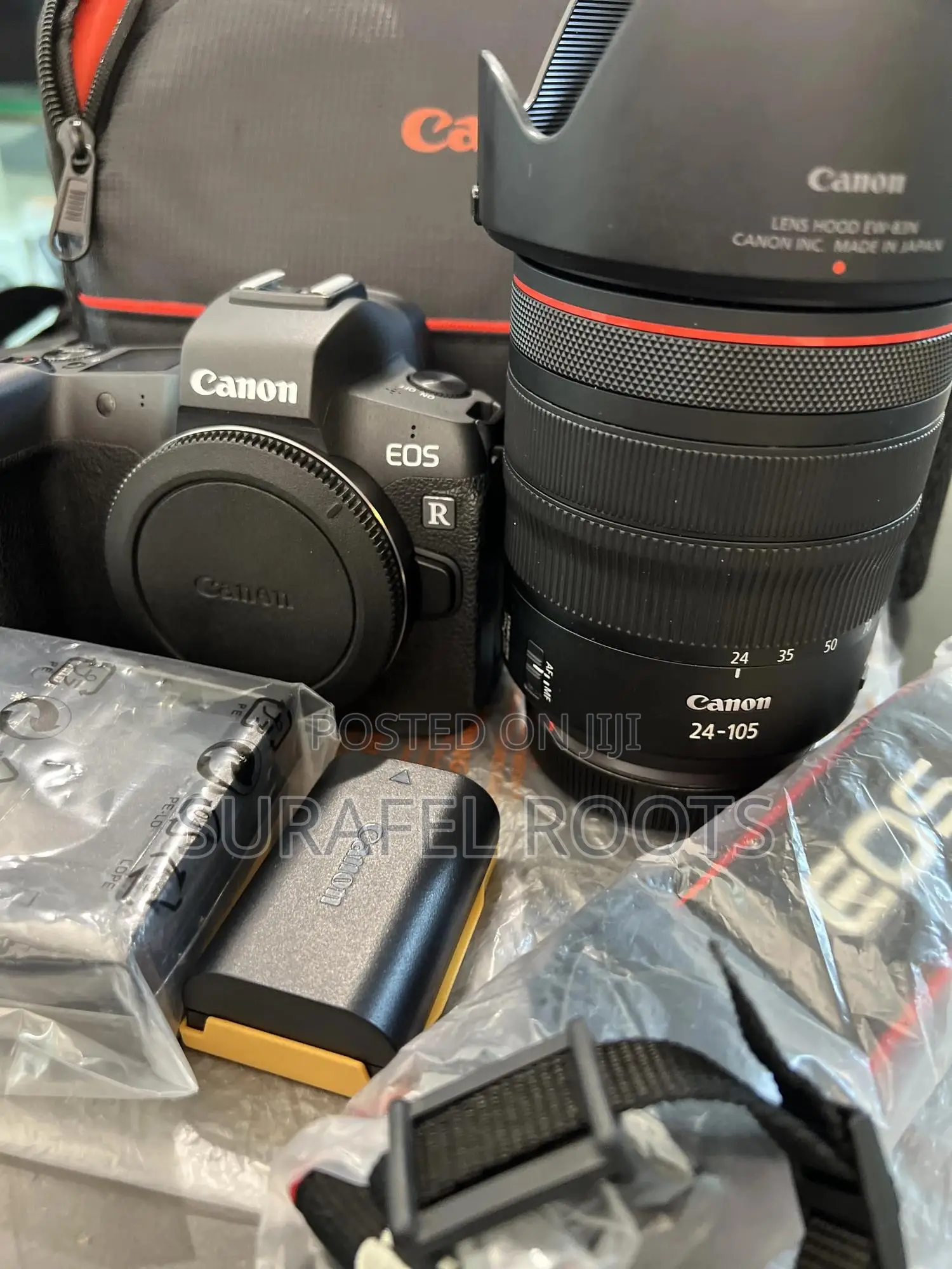 Canon Camera With Red 24-105mm Lens R