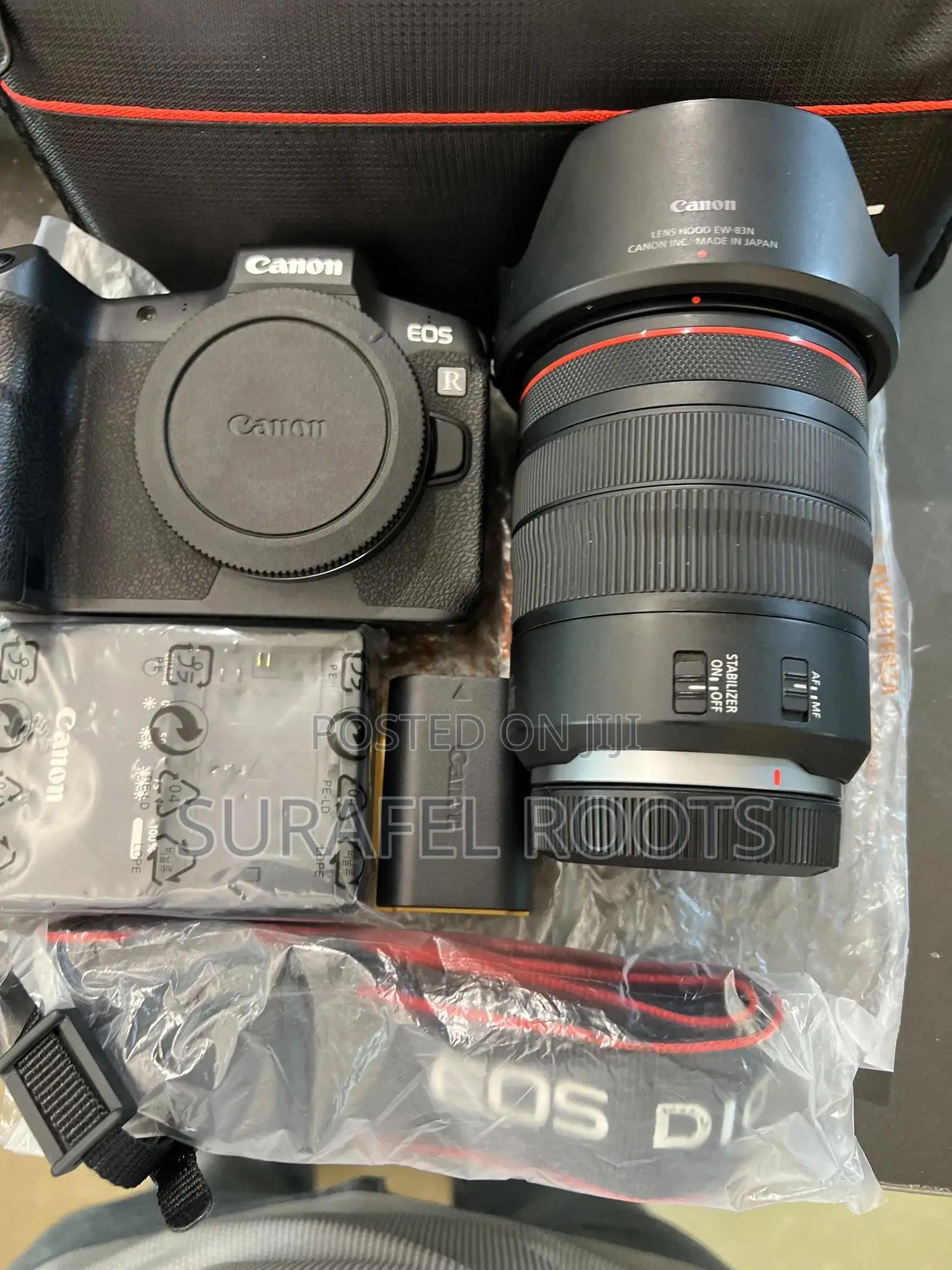 Canon Camera With Red 24-105mm Lens R