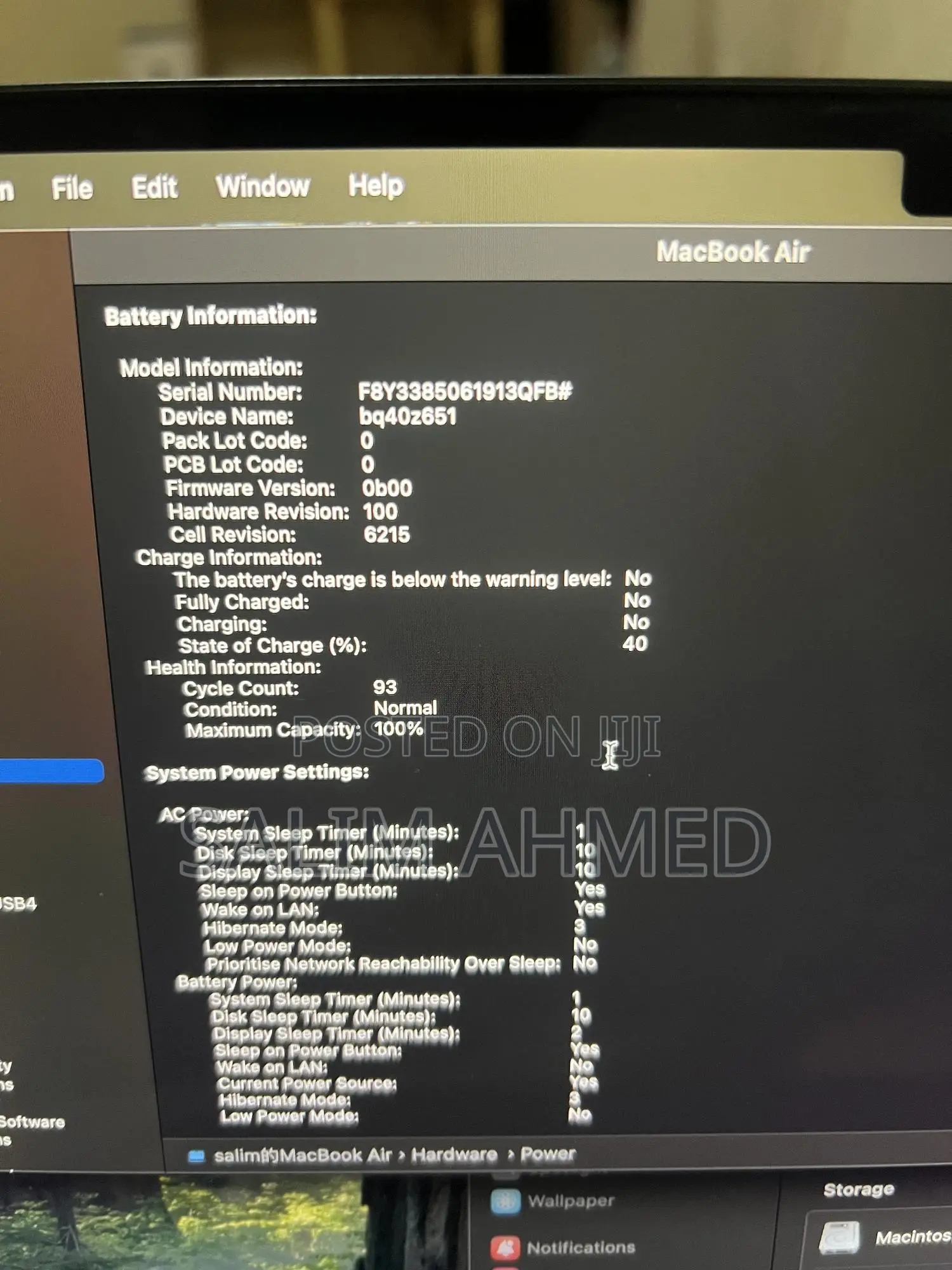 New Laptop Apple MacBook Air 2023 M2 8GB Apple M2 SSD 256GB