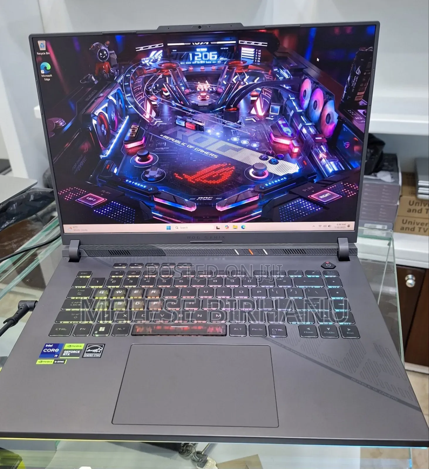 New Laptop Asus ROG Strix G16 G614 32GB Intel Core I9 SSD 1T