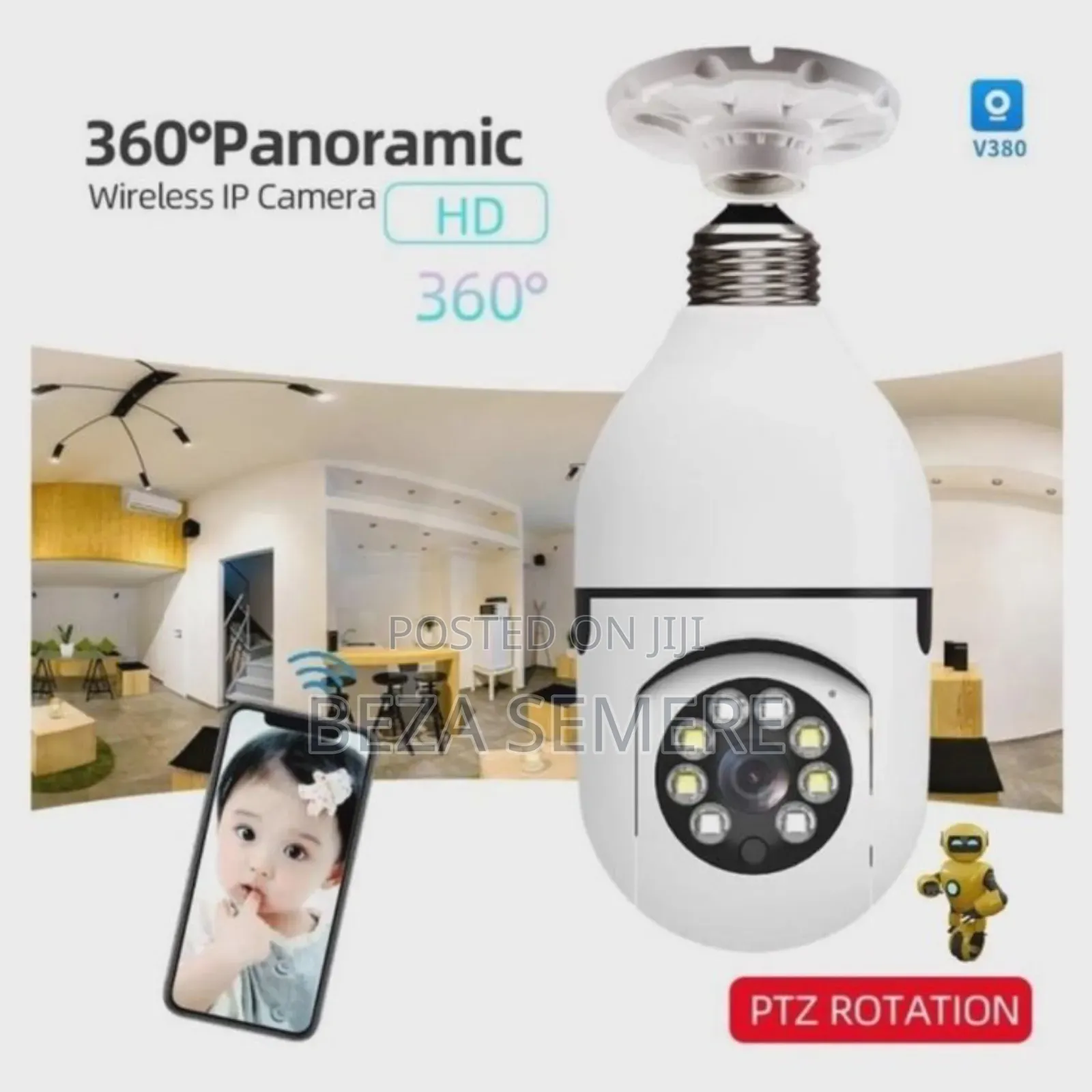 Rotating Bulb Security Camera Cooling