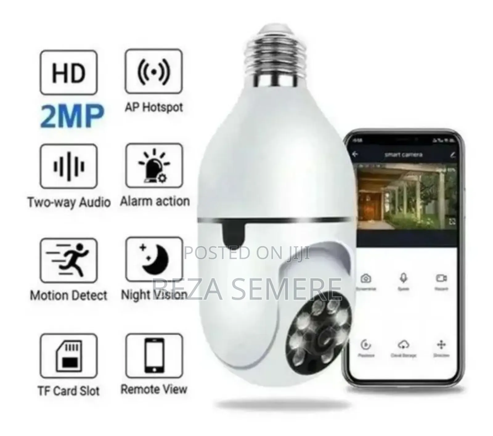 Rotating Bulb Security Camera 360degree Gilgel
