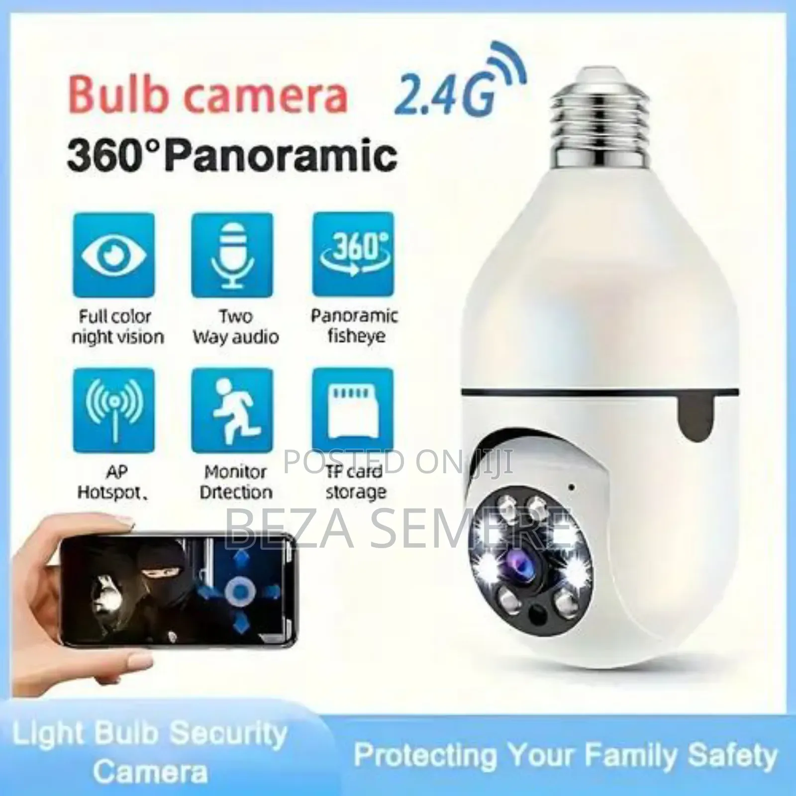 360degree Rotating Bulb Camera Aygmetm