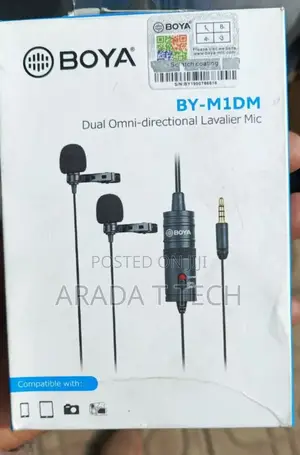 Boya Dual Omni-Directional Lavalier Mic