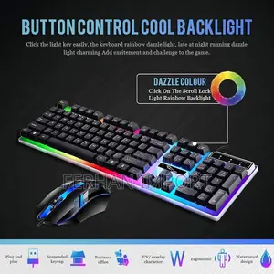 Photo - Gaming Keyboard Mouse Combo Backlit Mechanical Keyboard Led