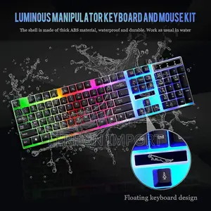 Gaming Keyboard Mouse Combo Backlit Mechanical Keyboard Led