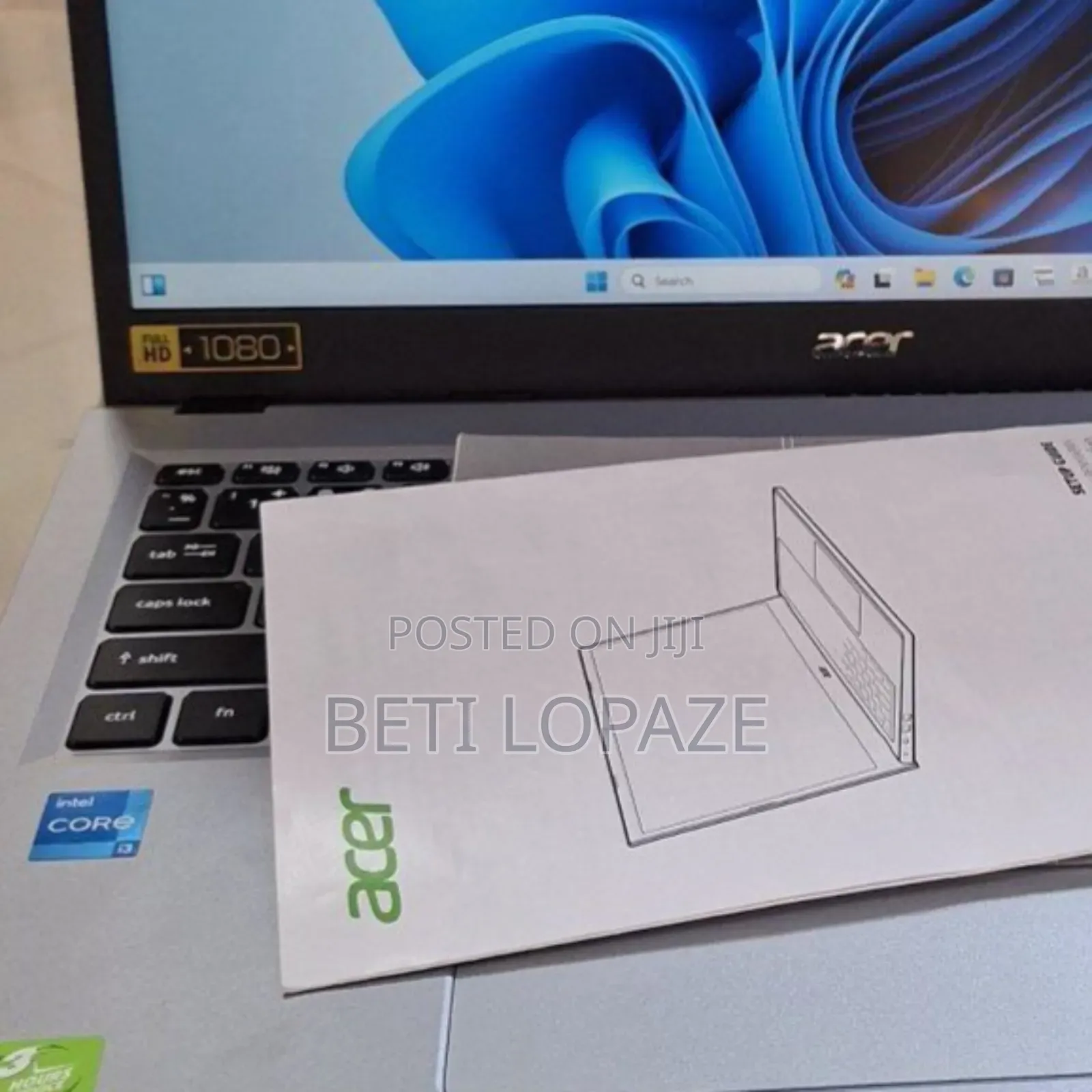 New Laptop Acer Aspire 1 8GB Intel Core I3 SSD 512GB