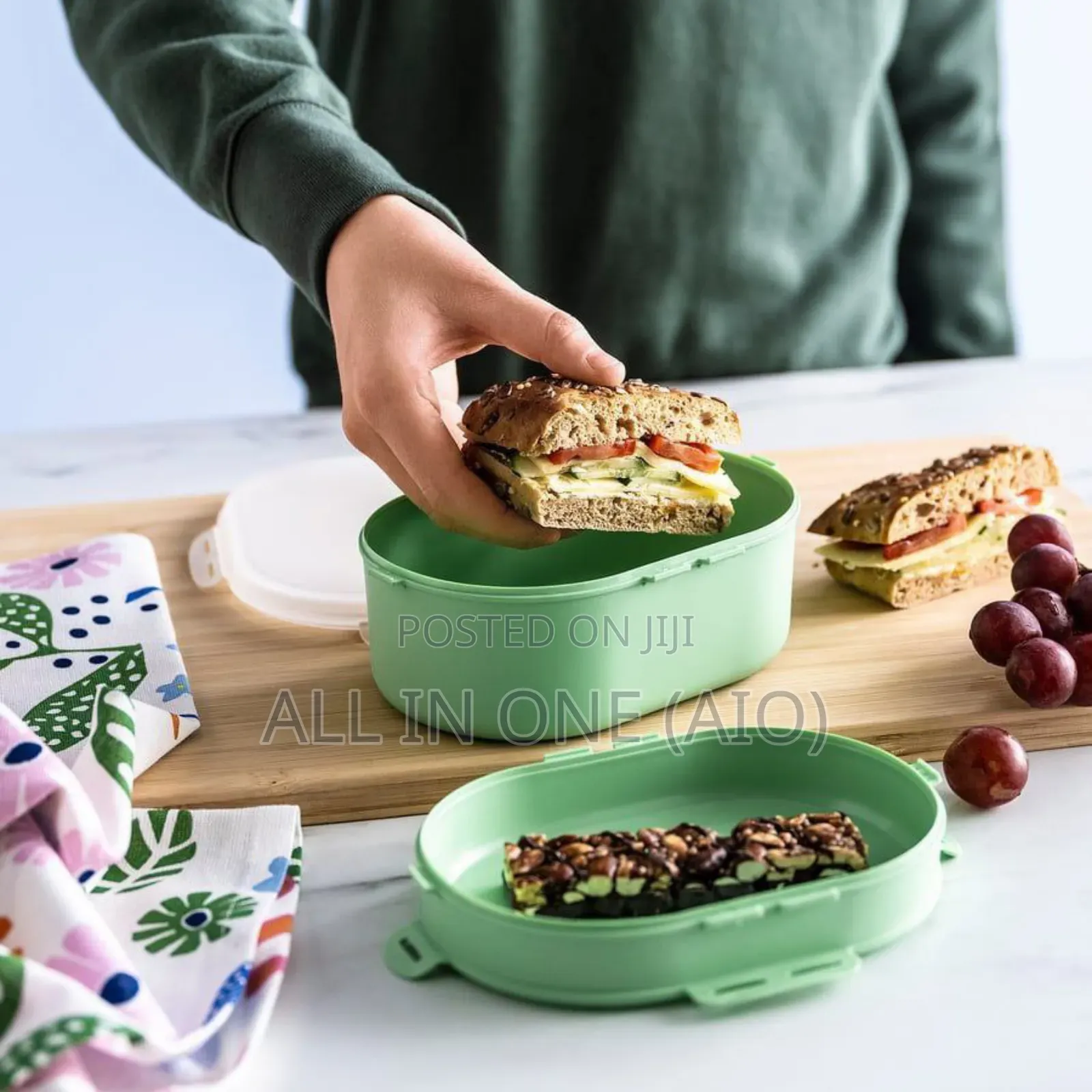 Ikea Stackable Lunch Box for Dry Food, Light Green