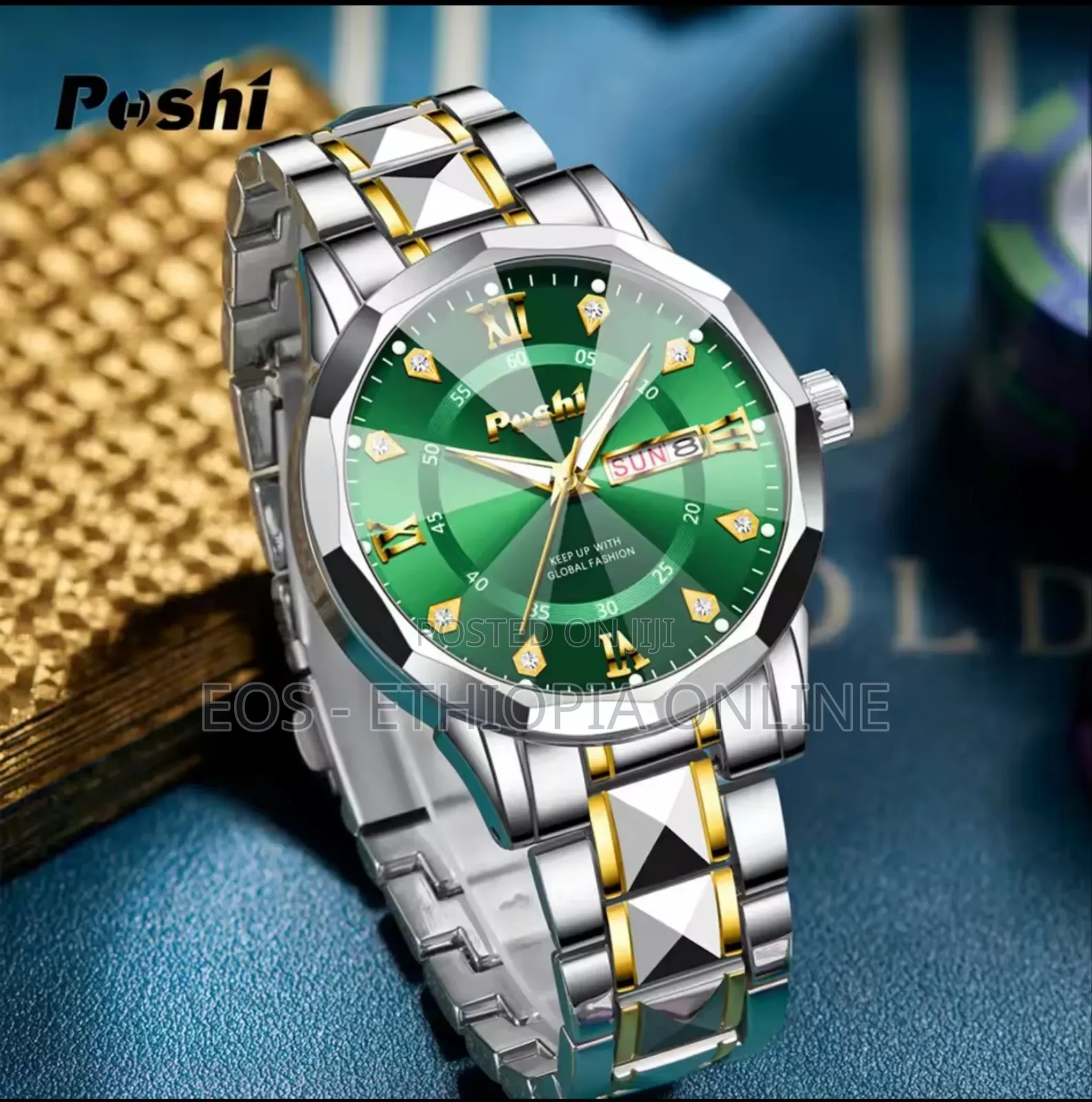 Poshi Brand Waterproof Luminous Quartz Watch [Preorder]