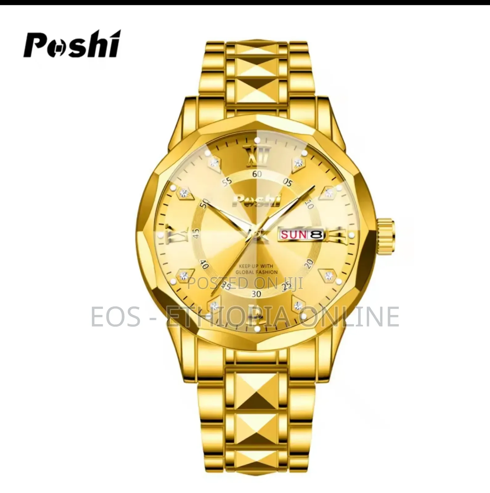 Poshi Brand Waterproof Luminous Quartz Watch [Preorder]