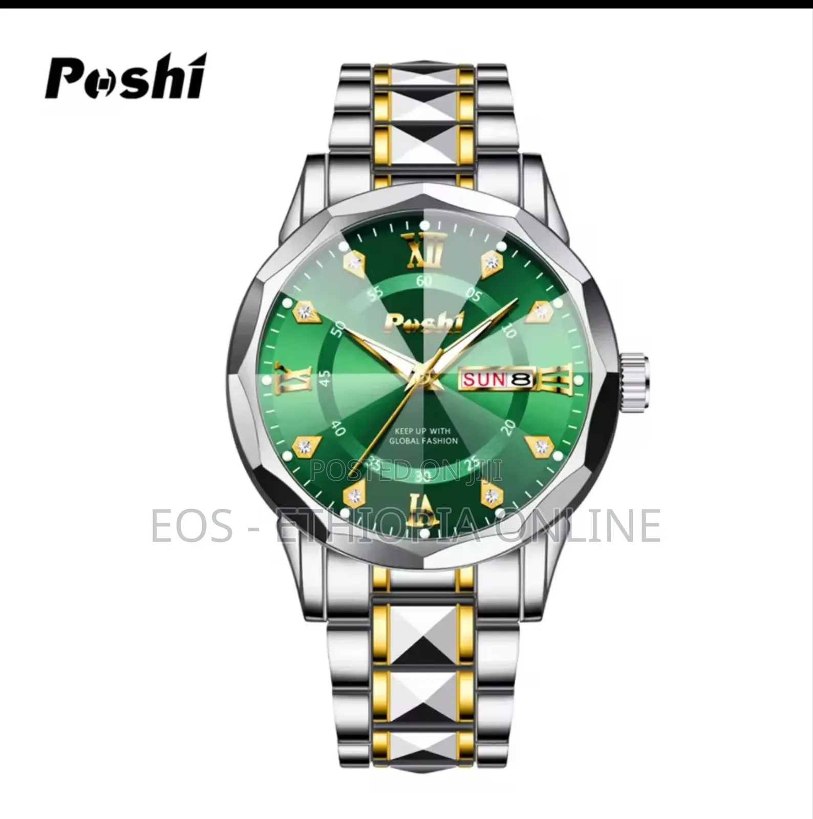 Poshi Brand Waterproof Luminous Quartz Watch [Preorder]